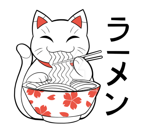 Манэки-нэко тату эскиз