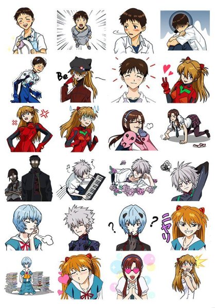 Евангелион Стикеры