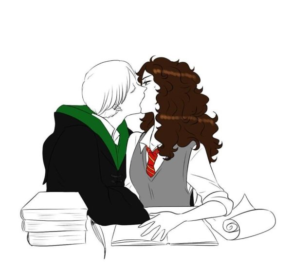 Драмиона арт Хогвартс