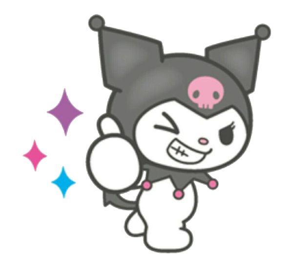 Стикеры Хеллоу Китти Kuromi