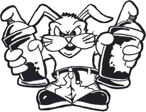 Граффити раскраска