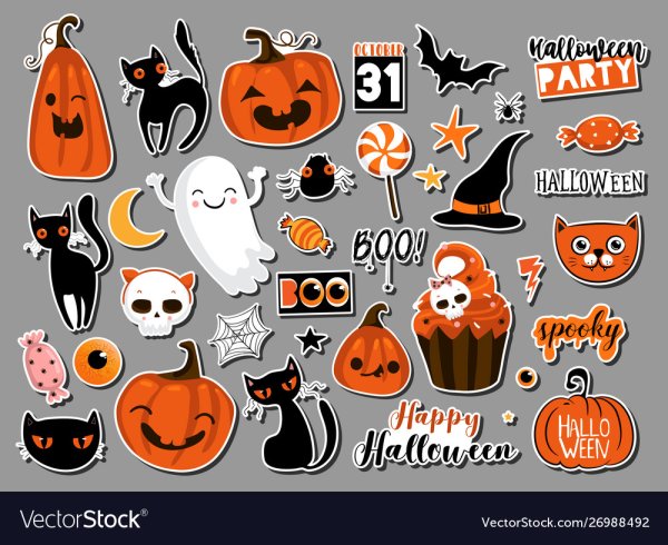 Набор наклеек Хэллоуин