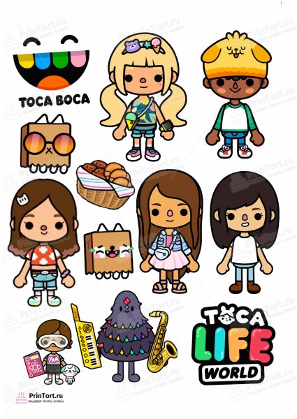 Тока бока для срисовки