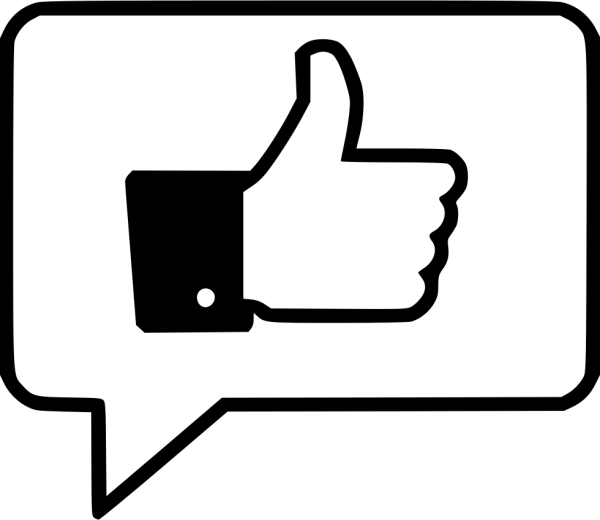 Иконка лайк на прозрачном фоне