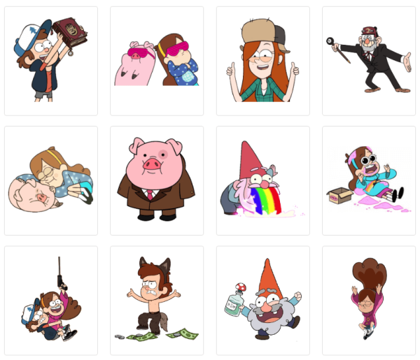 Наклейки Гравити Фолз