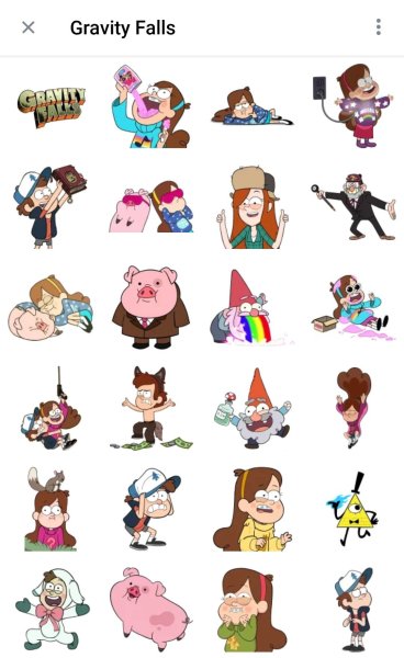 Стикеры Гравити Фолз