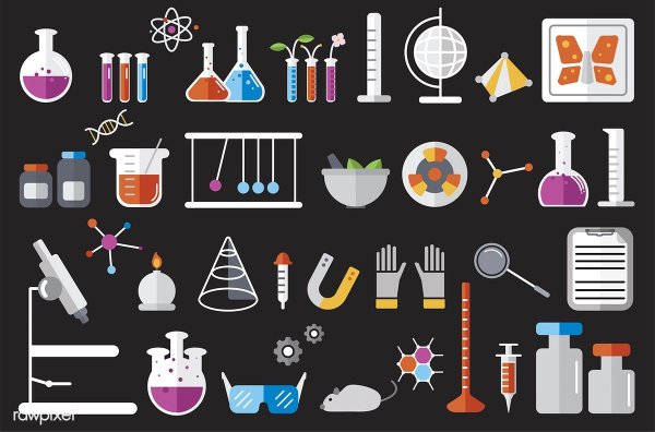 Химическая посуда вектор