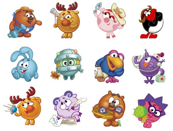 Смешарики герои