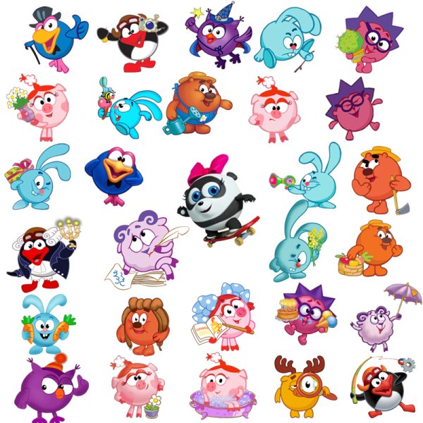 Наклейки из мультфильмов