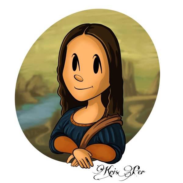 Мона Лиза мультяшная