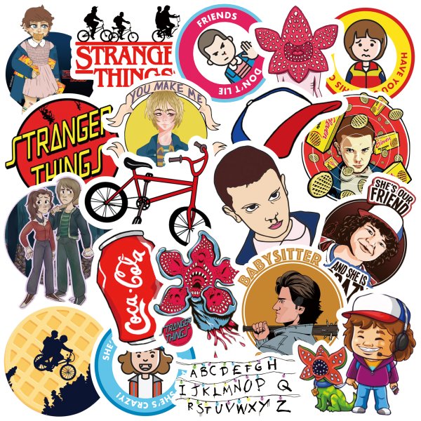 Наклейки очень странные дела