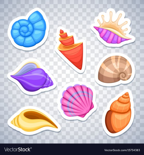 Стикеры ракушки