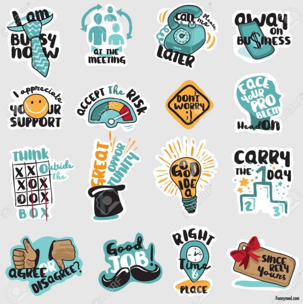 Набор наклейки для бизнеса