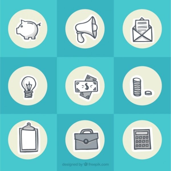 Деловая наклейка