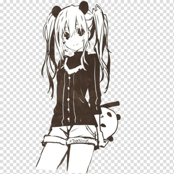 Наклейки аниме черно белые