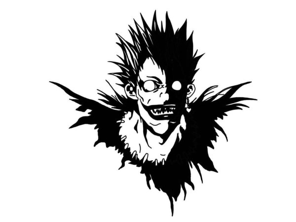 Тетрадь смерти рюк чёрно белый