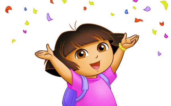 Даша путешественница на прозрачном фоне