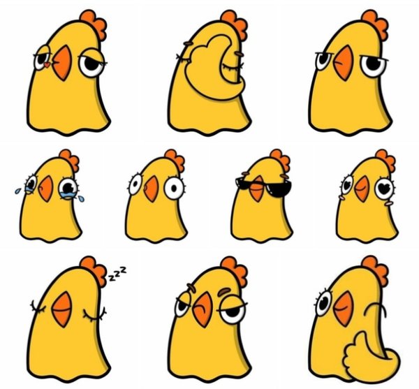 Курочка Дора Стикеры ВК