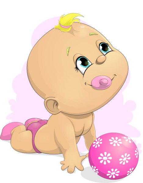 Малыш ползет