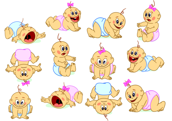 Пупс с соской нарисовать