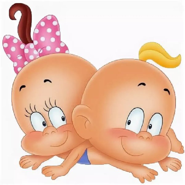 Ребенок с соской мультяшный