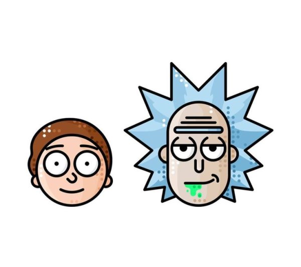 Рик и Морти лицо Рика