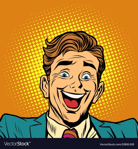 Поп арт лицо радостное