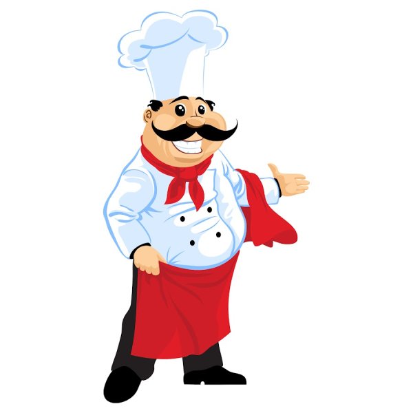 Повар мультяшный в полный рост