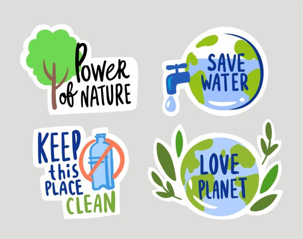 Наклейка экологично