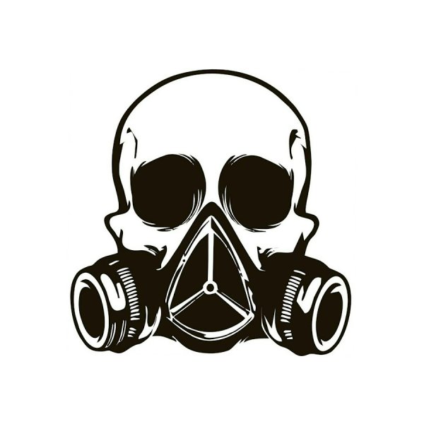 Череп в респираторе