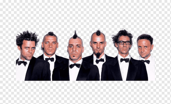 Rammstein на белом фоне
