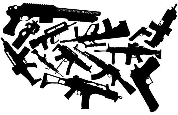 Стикер пистолет