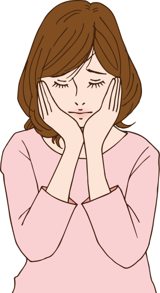 Человек в луже слез