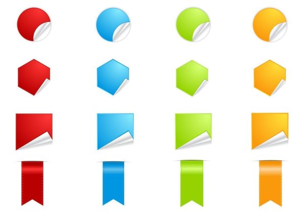 Наклейки вектор