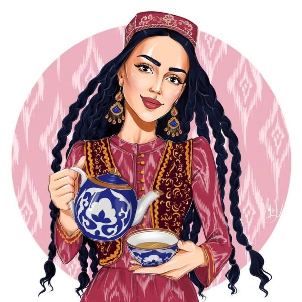 Узбек в тюбетейке