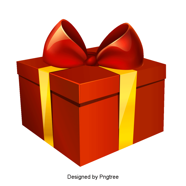 Смайлик подарок на прозрачном фоне