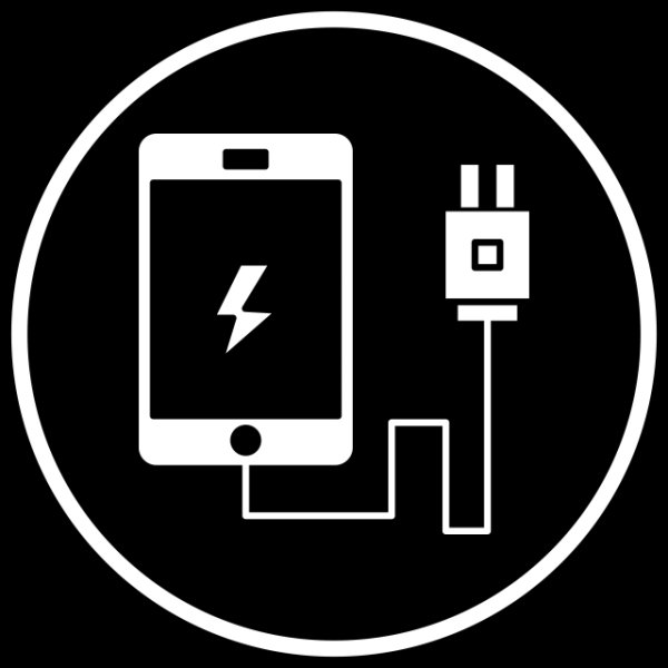 Зарядка телефона иконка