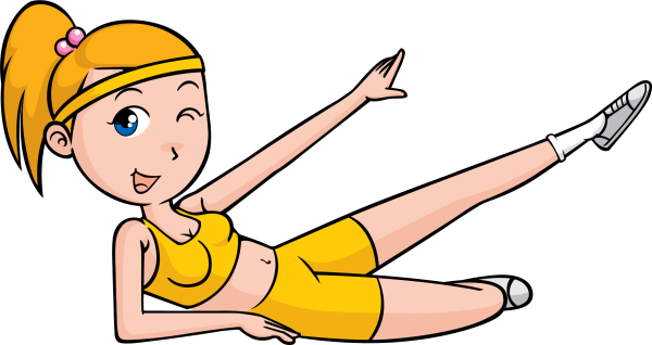 Спортивные упражнения мультяшные