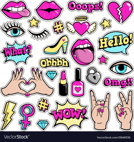 Наклейки классные для девочек