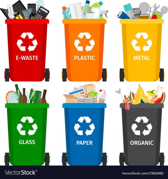 Таблички для сортировки мусора для детей