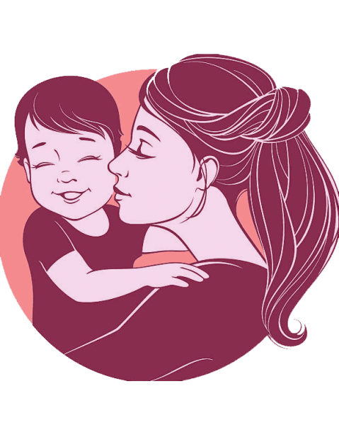Мать и ребенок вектор