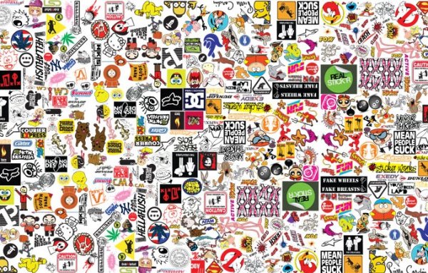 Наклейки Эстетика легкие