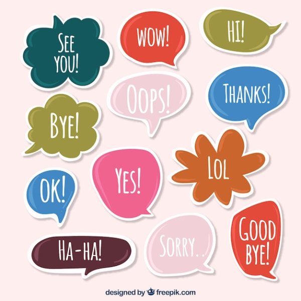 Стикер для текста