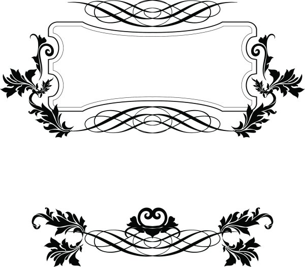 Векторные рамки для текста