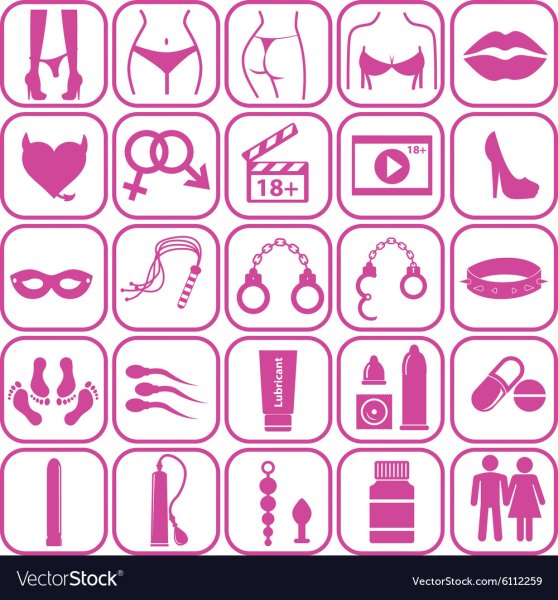 Пиктограммы для сексшопа