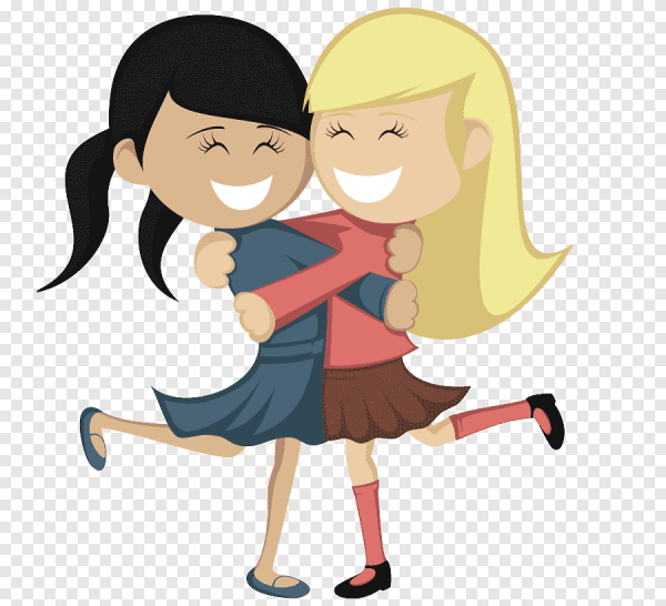 Обнимашки людей мультяшные