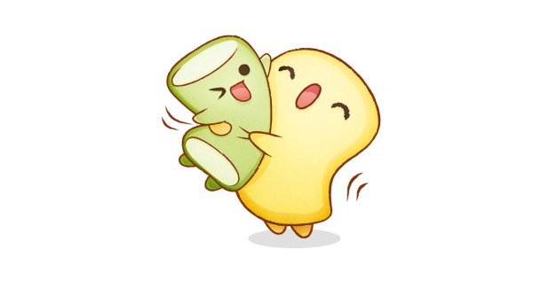 Смайлы обнимаются