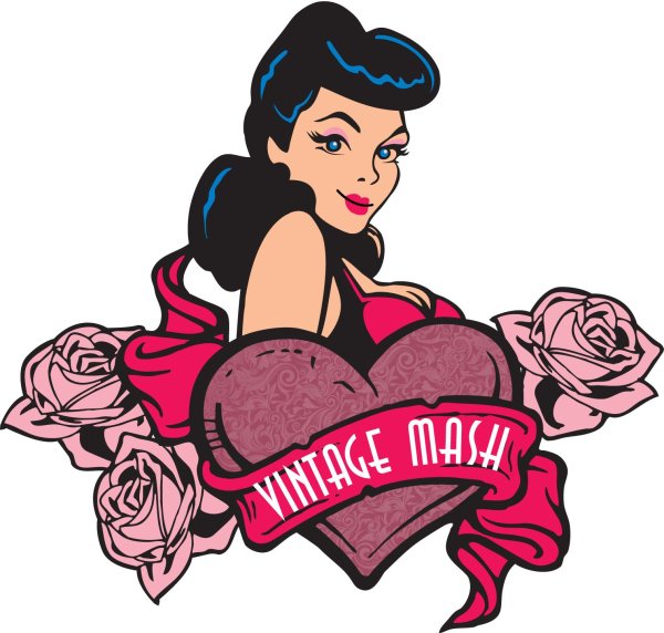 Логотип в стиле пин ап