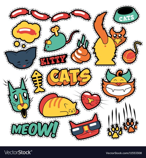 Фон кошки собаки вектор