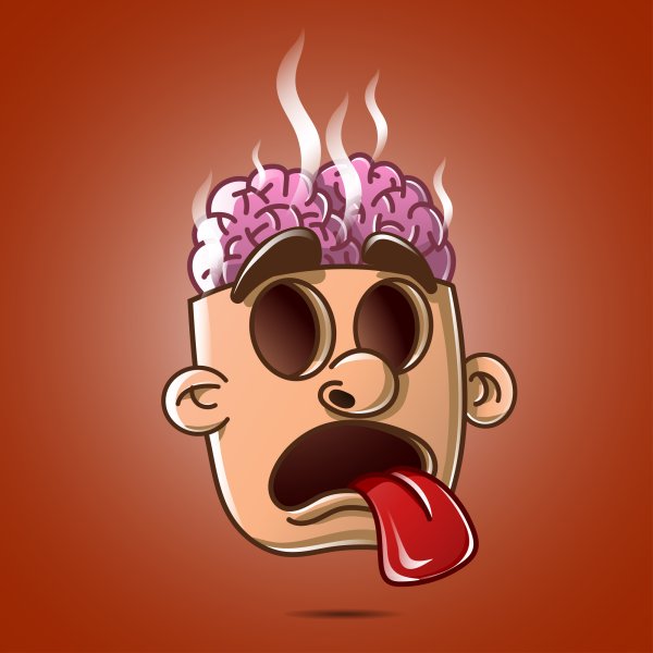 Мозг розовый